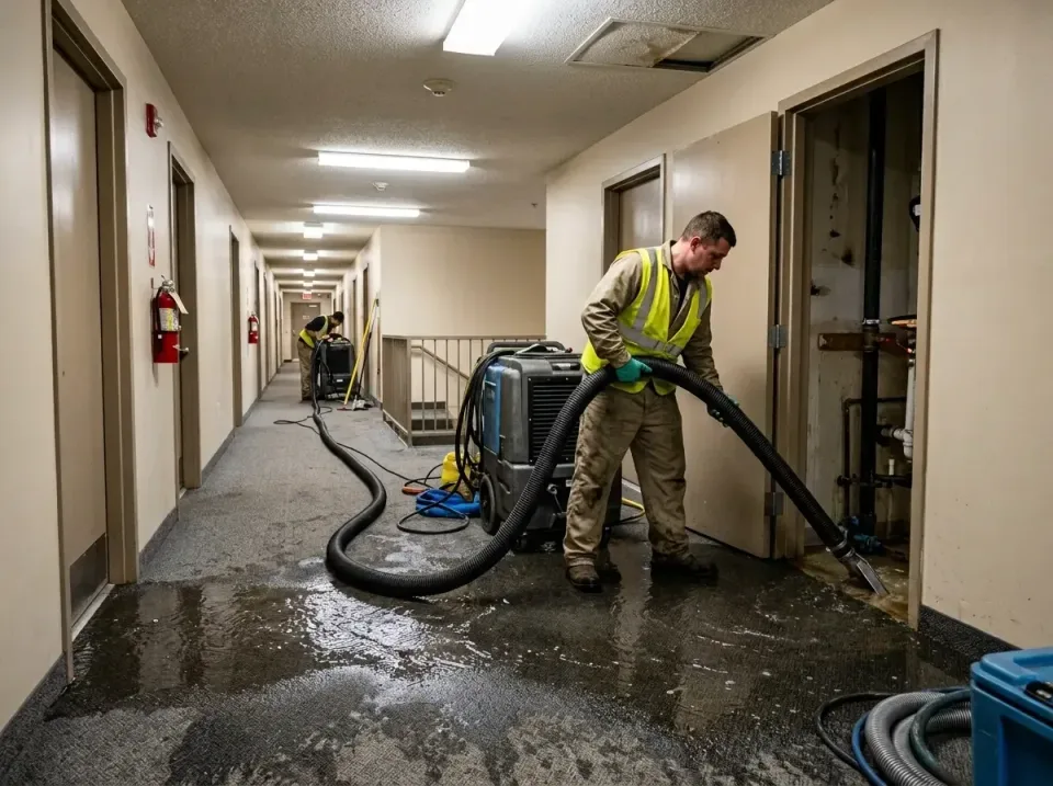 multi-unit-apartment-hallway-f-005 — frequently asked questions, Emergency Burst Pipe Water Extraction & Removal in West Vie…